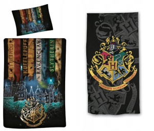 Pościel 140x200 Harry Potter Ręcznik 70x140 Zestaw