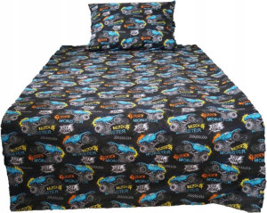 Pościel 140x200 Dziecięca Jeep Auta Monster Truck