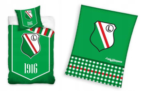 Pościel 140x200 Legia Warszawa Koc Zestaw Cwks
