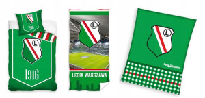 Pościel 140x200 Legia Warszawa Ręcznik 70x140 Koc