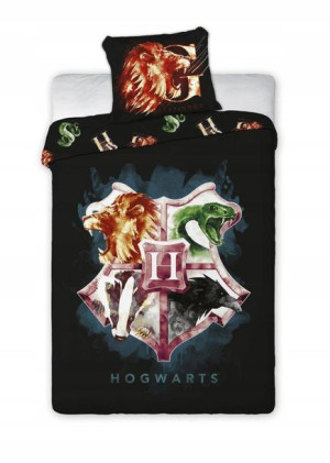 Pościel 140x200 Dziecięca Harry Potter Hogwarts