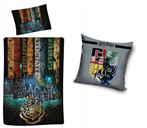 Pościel 140x200 + Poduszka Harry Potter Hogwarts