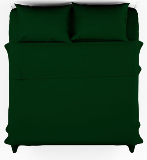 Pościel 160x200 Młodzieżowa Jednobarwna Zielona