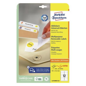 Usuwalne Etykiety Avery Zweckform 99,1x42,3mm