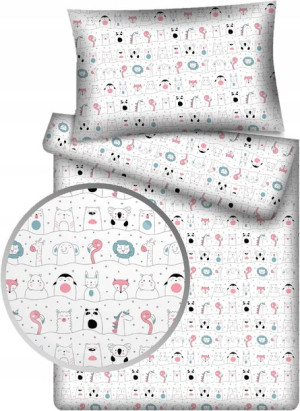 Pościel 100x160 Dziecięca Flaming Zwierzęta Koala