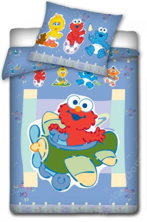 Pościel Do Łóżeczka 100x135 Elmo Ulica Sezamkowa