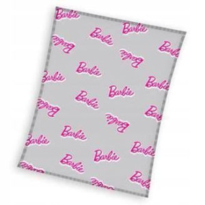 KOC Mikrofibra 130x170 Lalka Barbie Barbi Narzuta