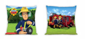 Poduszka z Poszewką 40x40 Strażak Sam Fireman Fire