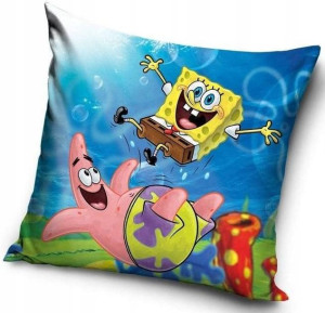 Poduszka + Poszewka 40x40 Spongebob Gąbka Sponge