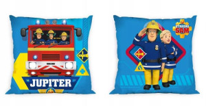 Poduszka z Poszewką 40x40 Strażak Sam Fireman Fire