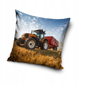Traktor Farma Ciągnik Poszewka na Poduszkę 40x40