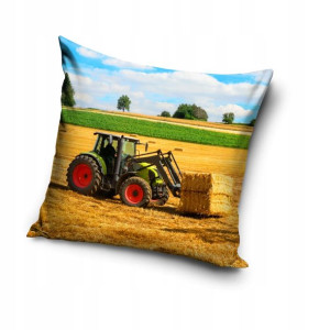 Traktor Farma Ciągnik Poszewka na Poduszkę 40x40