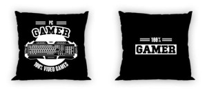 Gamer Dla Gracza Pad Poszewka na Poduszkę 40x40