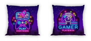 Gamer Dla Gracza Pad Poszewka na Poduszkę 40x40