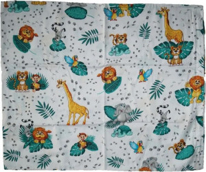 Poszewka na Poduszkę 50x60 Lew Lemur Słoń Ptak