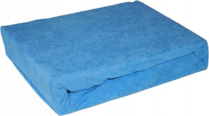 Prześcieradło Frotte z Gumką 80x160 Niebieskie