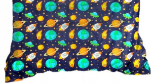 Prześcieradło Bawełniane 70x140 z Gumką Kosmos Ufo