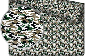 Prześcieradło Bawełniane 80x140 z Gumką Moro Army