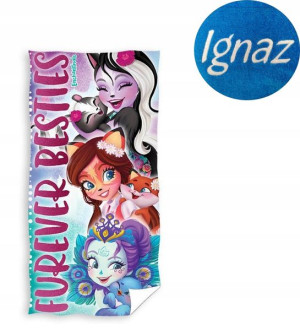 Ręcznik 70x140 Enchantimals Lalki Haft Imie