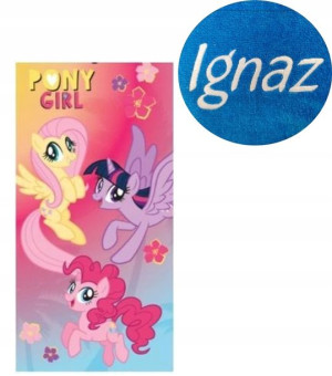 Ręcznik 70x140 My Little Pony Haft Imie Z Haftem