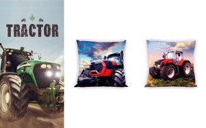 Ręcznik + Poduszka Traktor Farma Wieś Ciągnik
