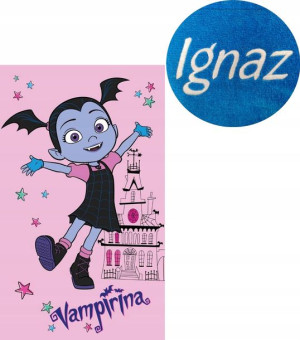 Ręcznik Do Przedszkola 30x50 Imię Haft Vampirina