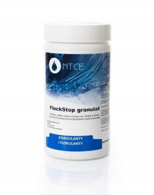 Chemia do basenu FlockStop – granulat 1kg NTCE