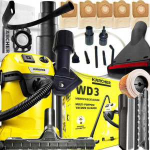Mocny Odkurzacz Przemysłowy Karcher Wd3p Do Garażu