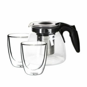 Zestaw dzbanek 900 ml + 2 x szklanka termiczna 300 ml Andrea Altom Design