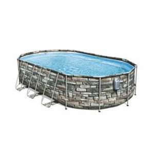 Basen Bestway Power Steel Comfort Jet Series Oval Pool Set
