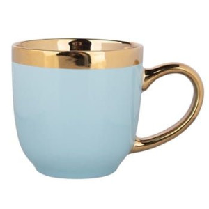 Kubek prosty 300 ml Auora gold błękitna mięta Altom Design