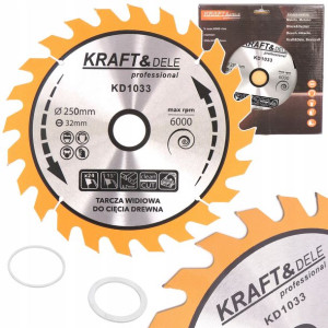 Tarcza Widiowa Do Drewna Widia 250 Mm X 32 Mm 24t
