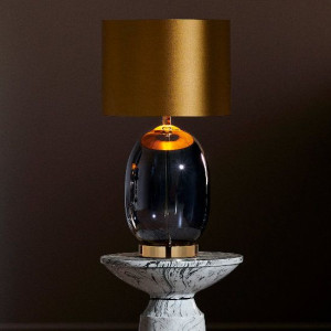 Stołowa LAMPA stojąca SALVADOR 41042105 Kaspa abażurowa LAMPKA biurkowa kla
