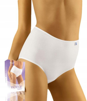 Seksowne WOLBAR maxi + KOMFORTOWE figi białe 3XL