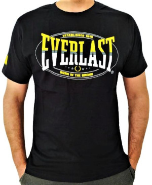 Koszulka męska EVERLAST 595534 03 czarna BAWEŁNA Roz. M