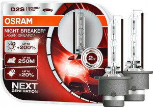 Osram D2s Night Breaker Laser Xenarc +200% +250m