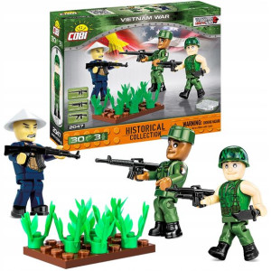 Klocki Cobi Vietnam War 3 Figurki Żołnierze