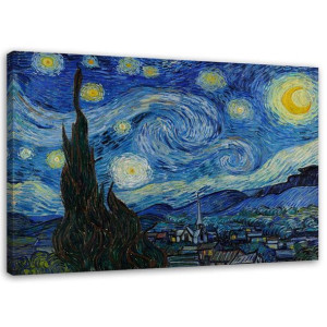 OBRAZ REPRODUKCJA Gwiaździsta noc Van Gogh 40x60
