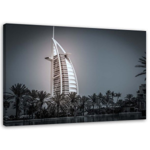 OBRAZ NA PŁÓTNIE Hotel Burdż al-Arab w Dubaju 120x80