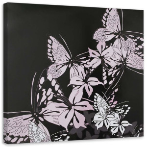 OBRAZ NA PŁÓTNIE Motyl Owad 60x60
