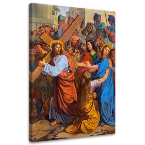 OBRAZ RELIGIJNY Jezus Droga Krzyżowa 80x120