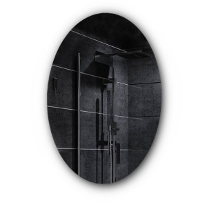 Lustro Owalne świecące do salonu 60x120cm Tokyo