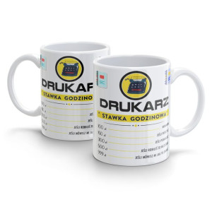 KUBEK Zawodowca Stawka Godzinowa Drukarz