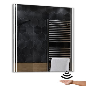 LUSTRO ŁAZIENKOWE LED z Sensorem Ruchu 80x80