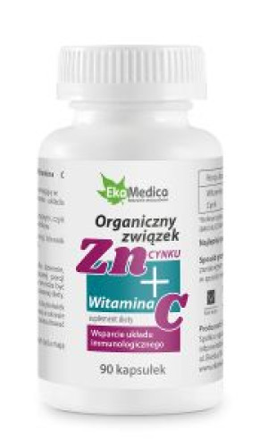 Organiczny związek cynku i witaminy C (90 kaps.)