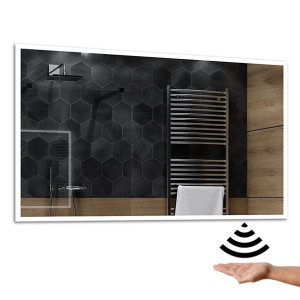 LUSTRO ŁAZIENKOWE LED na Światło na Ruch 110x80