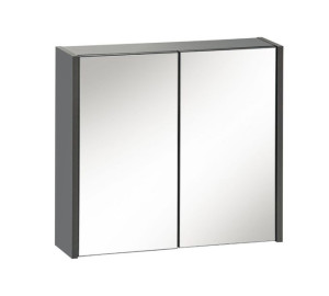 Szafka z lustrem Bali dąb / szara szerokość 60 cm