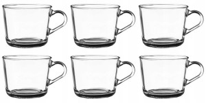 KUBEK szklany gładki SZKLANKA 6 x 270 ml kelly