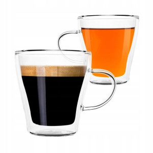 SZKLANKA TERMICZNA z podwójną ścianką 2 x 260 ml