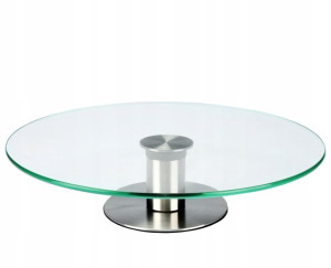 Patera Obrotowa Szklana Tort Ciasto 30cm Na Nóżce